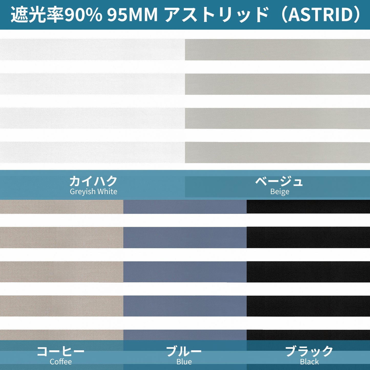 調光ロールスクリーン生地サンプル