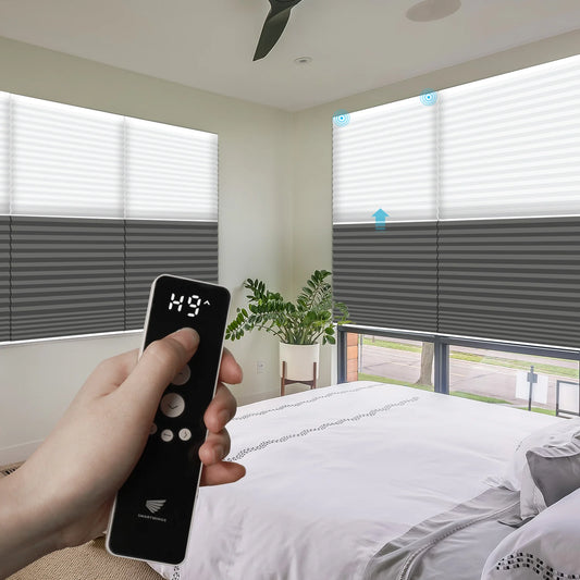 SmartWings 電動式ハニカムスクリーン・ツインスタイル　デイナイト　ノワ（Nowa）